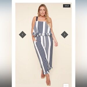 Yacht Club Stripe Ruffle Top and Pants